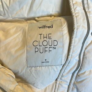 White Aritzia the Cloud Puff